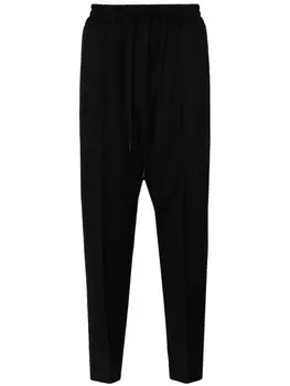 Isabel Benenato брюки с кулиской, черный