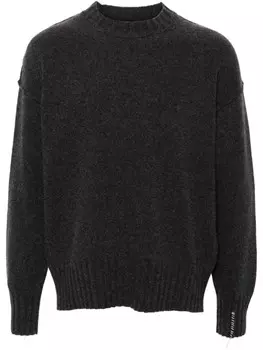 Isabel Benenato джемпер с открытыми швами, серый