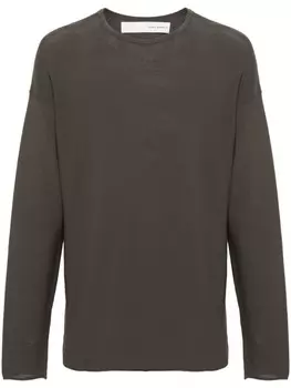 Isabel Benenato джемпер с подворотами, зеленый