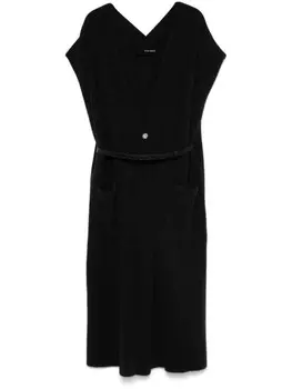 Isabel Benenato кардиган с поясом, серый