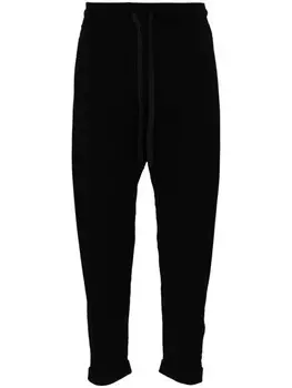 Isabel Benenato прямые брюки с кулиской, черный