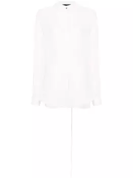 Isabel Benenato вышитая шелковая блузка, белый