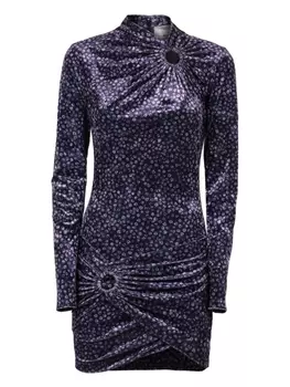 ISABEL MARANT бархатное платье Havana, фиолетовый