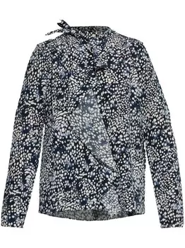ISABEL MARANT блузка из эластичного шелка Юта, синий