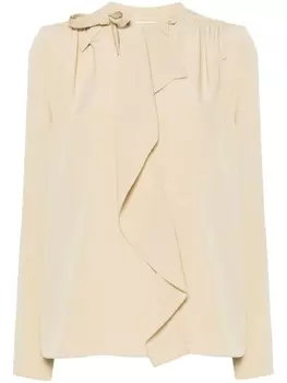 ISABEL MARANT блузка с бантом, нейтральный цвет