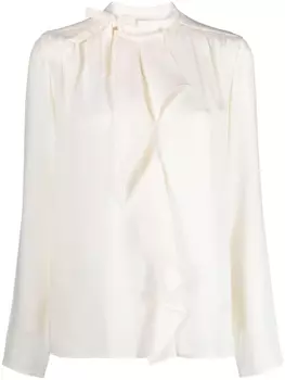 ISABEL MARANT блузка Utah с оборками, нейтральный цвет