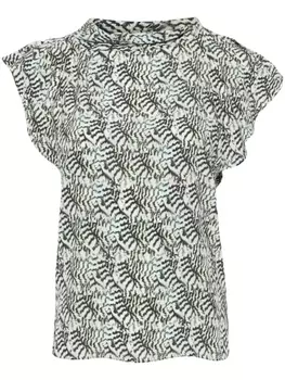 ISABEL MARANT блузка Valency асимметричного кроя, нейтральный цвет