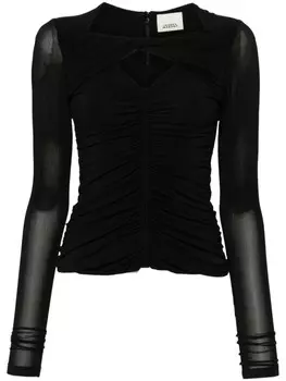 ISABEL MARANT блузка Vandalia со сборками, черный