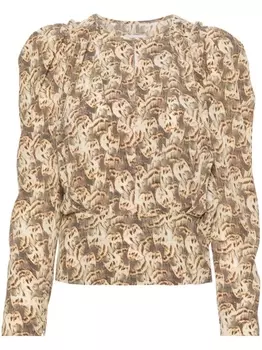 ISABEL MARANT блузка Zarga, нейтральный цвет