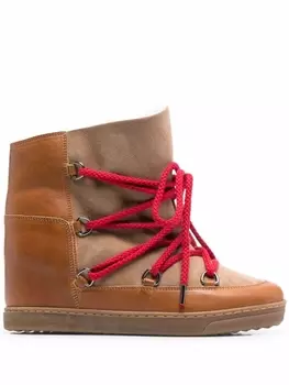 ISABEL MARANT ботинки Nowles со шнуровкой, коричневый