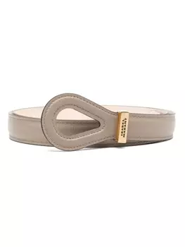 ISABEL MARANT Brindi leather belt, коричневый