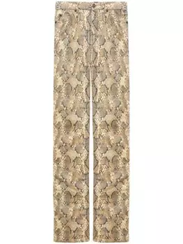 ISABEL MARANT брюки Ferni прямого кроя, нейтральный цвет