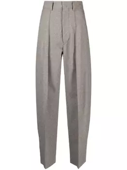 ISABEL MARANT брюки строгого кроя со складками, черный