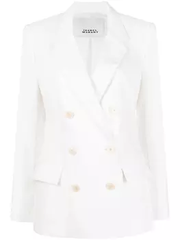 ISABEL MARANT двубортный пиджак на пуговицах, белый