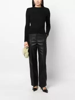 ISABEL MARANT джемпер в рубчик, черный