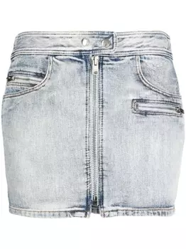 ISABEL MARANT джинсовая юбка мини на молнии, синий