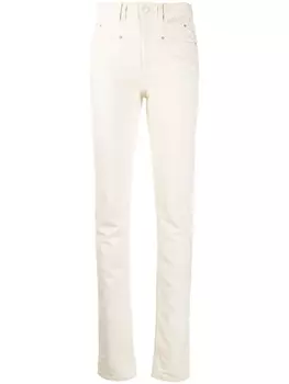 ISABEL MARANT джинсы кроя слим с завышенной талией, нейтральный цвет