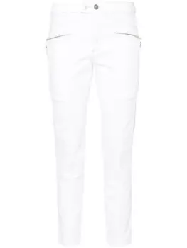 ISABEL MARANT джинсы скинни с нашивкой-логотипом, белый