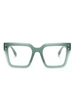 Isabel Marant Eyewear очки в квадратной оправе, зеленый