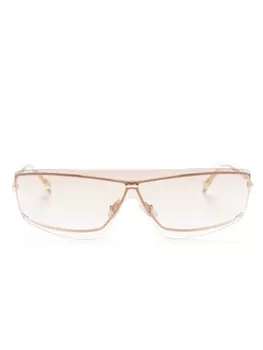 Isabel Marant Eyewear солнцезащитные очки-маска с эффектом градиента, золотистый