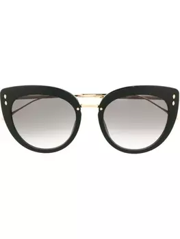 Isabel Marant Eyewear солнцезащитные очки в круглой оправе, черный
