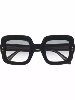 Isabel Marant Eyewear солнцезащитные очки в квадратной оправе, черный