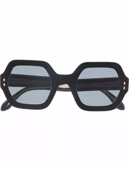 Isabel Marant Eyewear солнцезащитные очки в шестиугольной оправе, черный