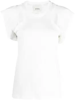 ISABEL MARANT футболка Faly с вырезами, белый