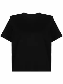 ISABEL MARANT футболка Zelito со складками, черный