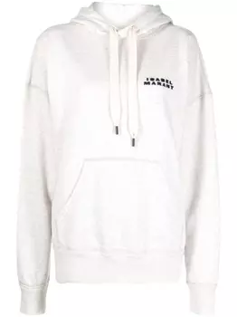 ISABEL MARANT худи с логотипом, нейтральный цвет