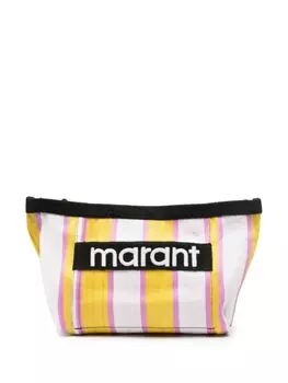 ISABEL MARANT клатч Powden в полоску, желтый