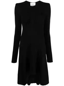 ISABEL MARANT короткое платье асимметричного кроя, черный