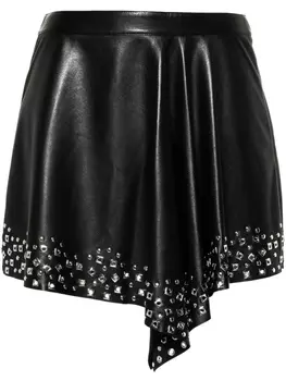 ISABEL MARANT кожаная юбка мини Furcy, черный