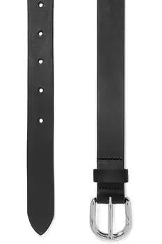 ISABEL MARANT Кожаный ремень с застежкой-молнией, черный