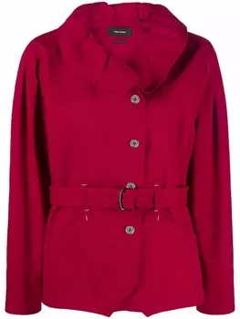 ISABEL MARANT куртка Dipazo с широким воротником и поясом, красный