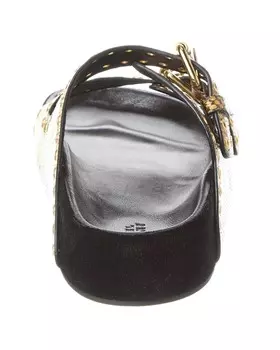 Isabel Marant Lennyo Кожаные сандалии со змеиным тиснением, желтый