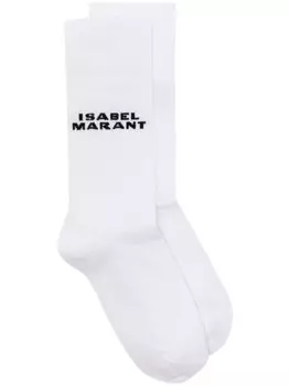 ISABEL MARANT носки с логотипом, белый