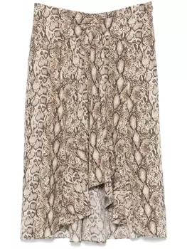 ISABEL MARANT Olena юбка миди, нейтральный