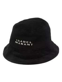 ISABEL MARANT панама Giorgia с вышитым логотипом, черный