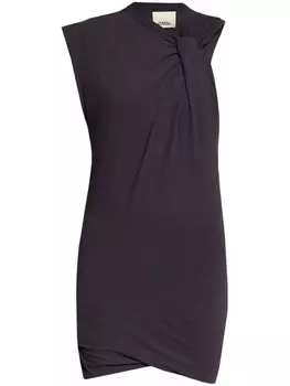 ISABEL MARANT платье-футболка Leany асимметричного кроя, фиолетовый