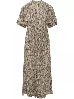 ISABEL MARANT Платье Keany миди, нейтральный