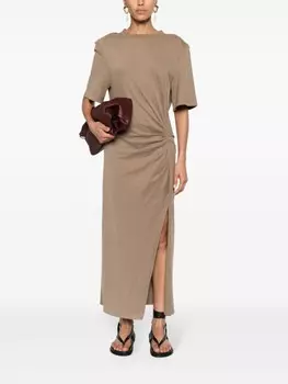 ISABEL MARANT платье макси Lexia со сборками, зеленый