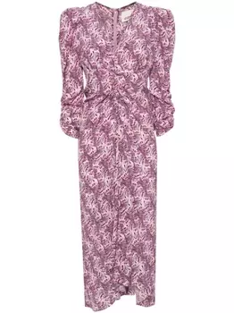 ISABEL MARANT платье миди Albini, фиолетовый