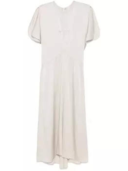 ISABEL MARANT платье миди Keany, нейтральный цвет