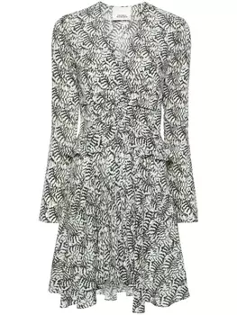 ISABEL MARANT платье мини с абстрактным принтом, черный