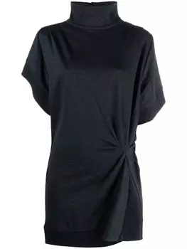 ISABEL MARANT платье мини со сборками, черный