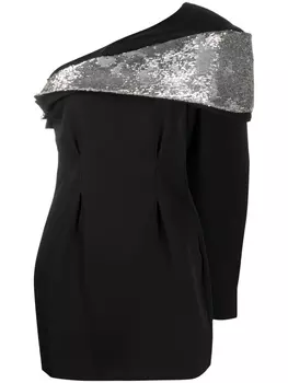 ISABEL MARANT платье с пайетками, черный