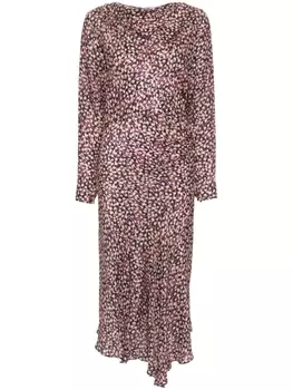 ISABEL MARANT платье Ulani асимметричного кроя, фиолетовый
