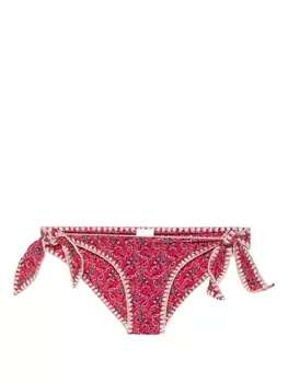 ISABEL MARANT плавки бикини Sukie с цветочным принтом, красный