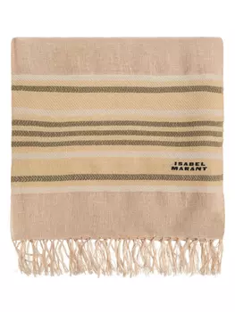 ISABEL MARANT полосатый шарф, нейтральный